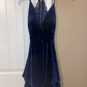 Navy blue homecoming dress size small